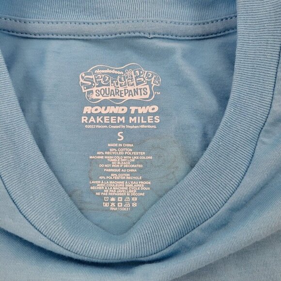 Round Two Sponge Bob SquarePants size S X Nickelodeon UO Exclusive Rakeem Miles - Picture 5 of 6